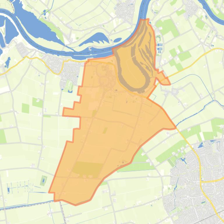 Kaart van de woonplaats Lithoijen.
