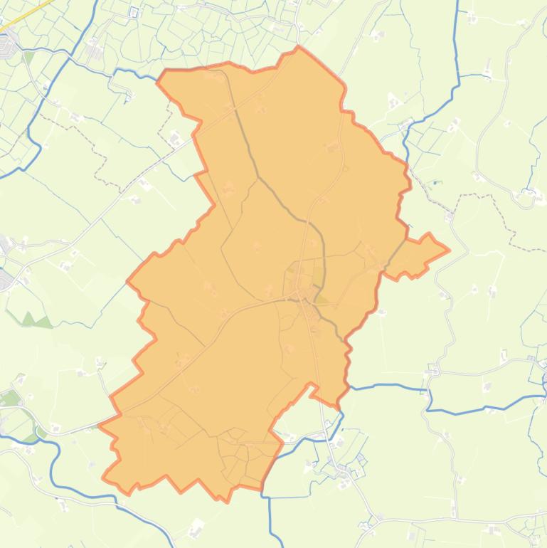 Kaart van de woonplaats Lollum.