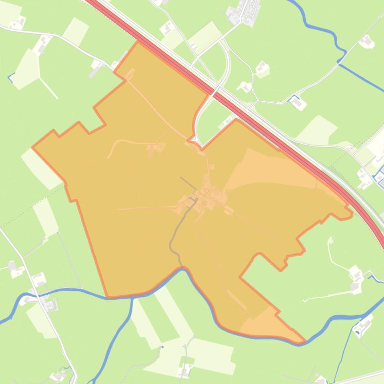 Kaart van de woonplaats Longerhouw.