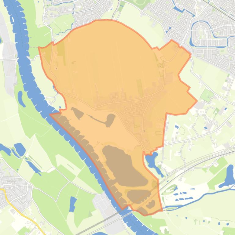 Kaart van de woonplaats Loo.