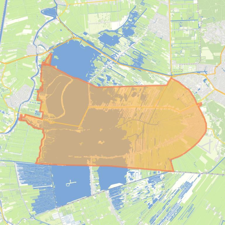 Kaart van de woonplaats Loosdrecht.