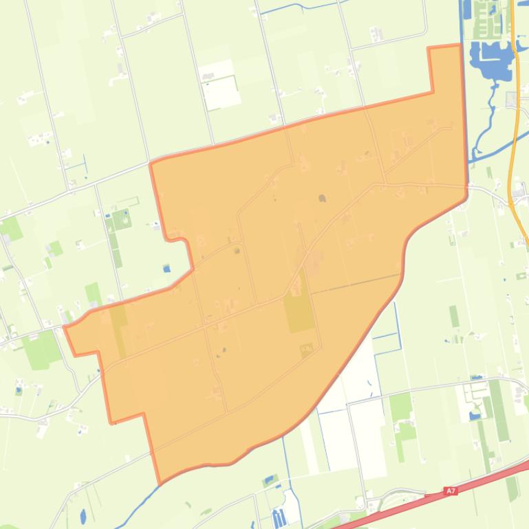 Kaart van de woonplaats Lucaswolde.