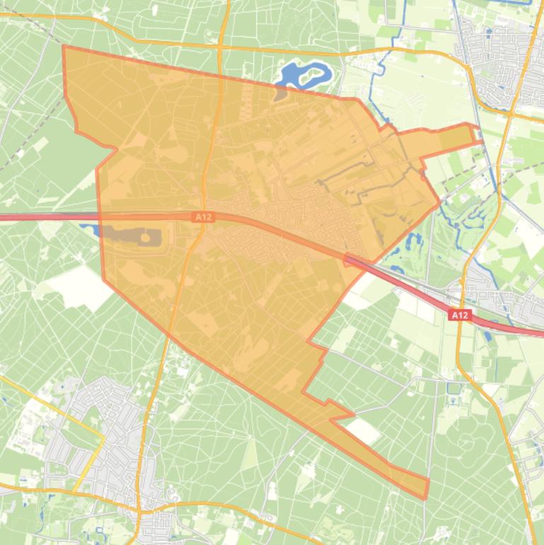 Kaart van de woonplaats Maarn.