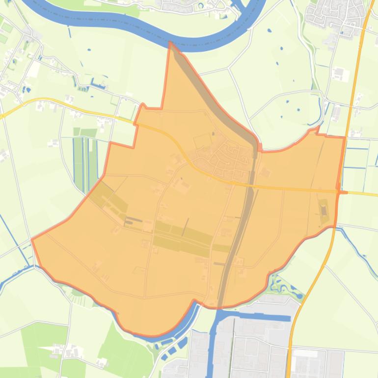 Kaart van de woonplaats Macharen.