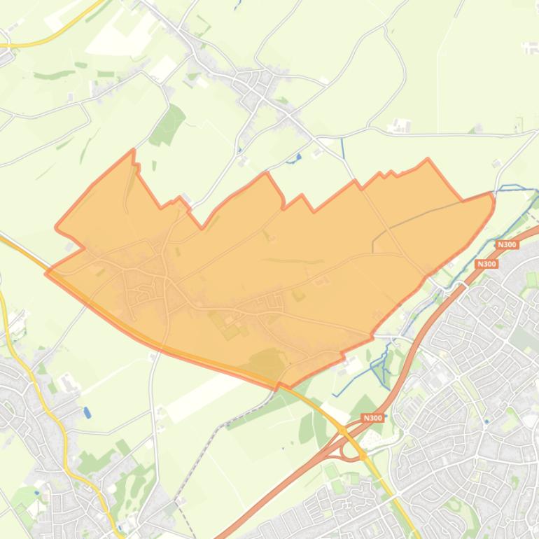 Kaart van de woonplaats Merkelbeek.