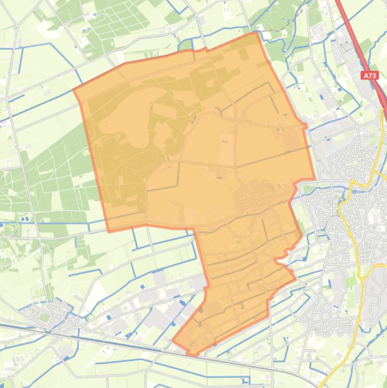 Kaart van de woonplaats Meterik.