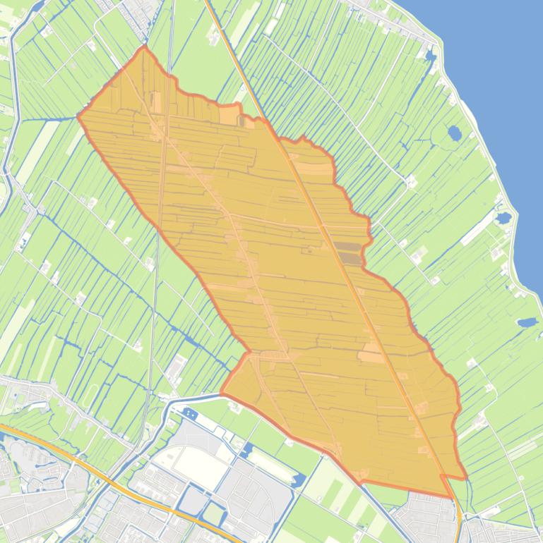 Kaart van de woonplaats Middelie.