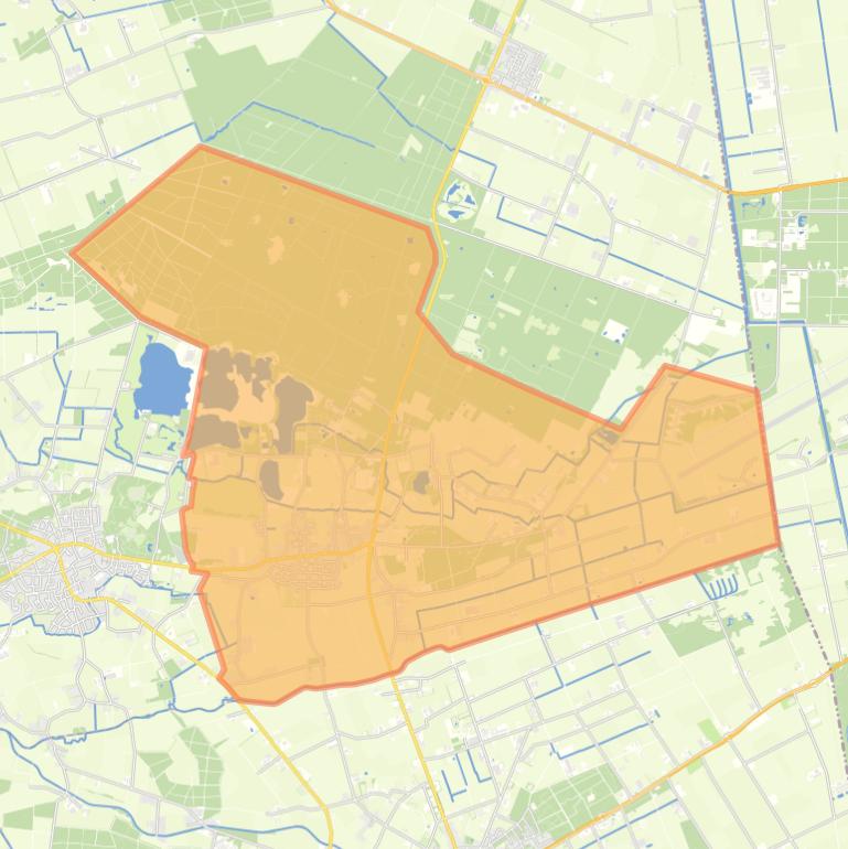 Kaart van de woonplaats Milheeze.