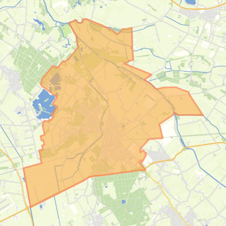 Kaart van de woonplaats Mill.