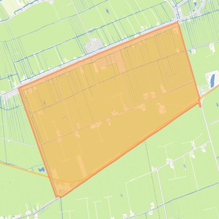 Kaart van de woonplaats Molenaarsgraaf.