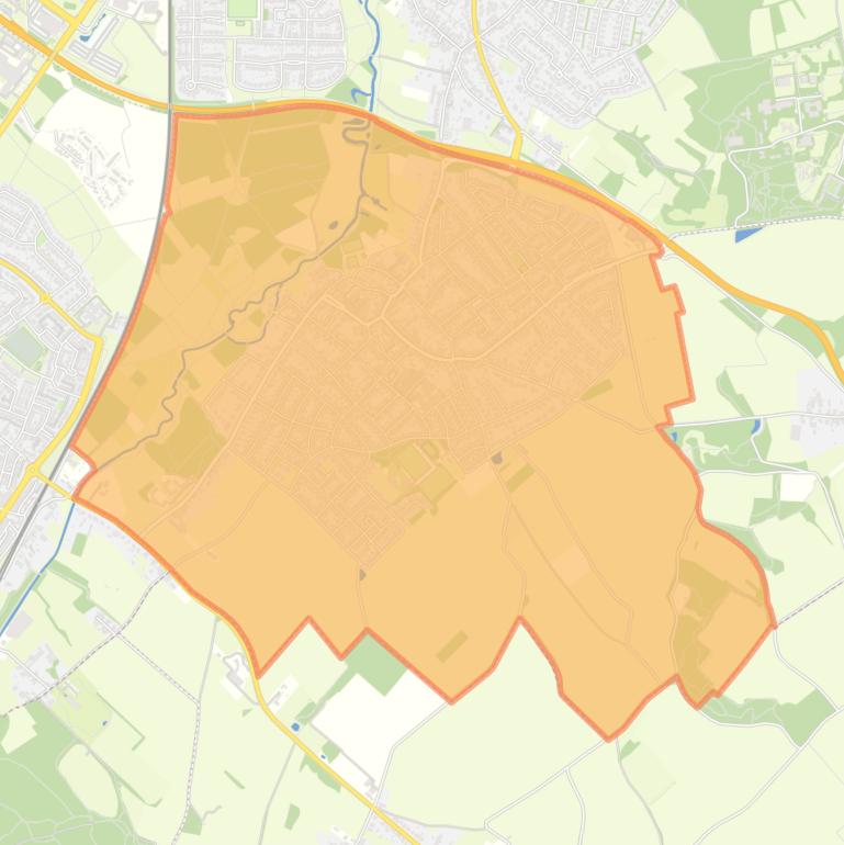 Kaart van de woonplaats Munstergeleen.