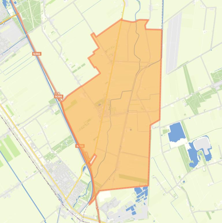 Kaart van de woonplaats Mussel.