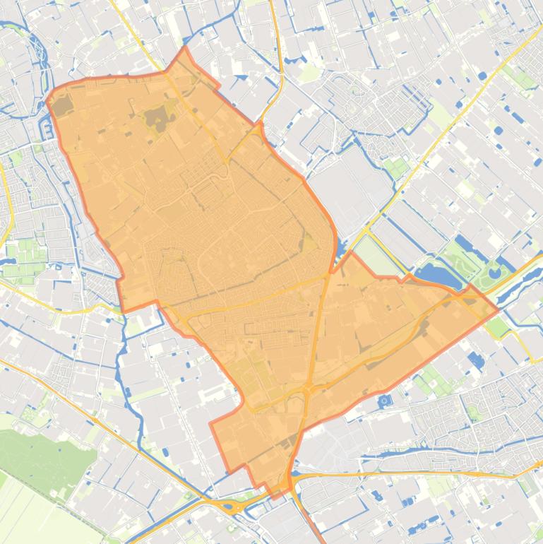 Kaart van de woonplaats Naaldwijk.