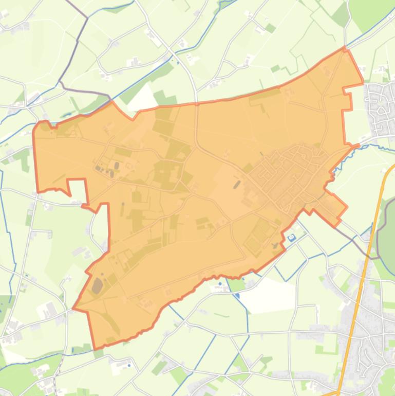 Kaart van de woonplaats Neeritter.