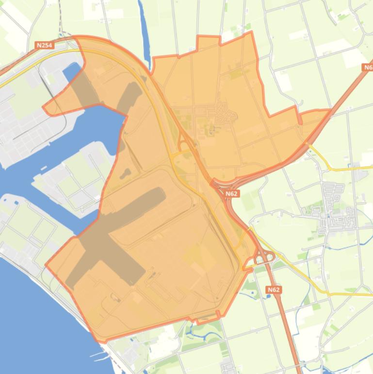 Kaart van de woonplaats Nieuwdorp.