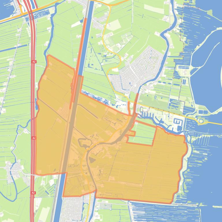 Kaart van de woonplaats Nieuwersluis.