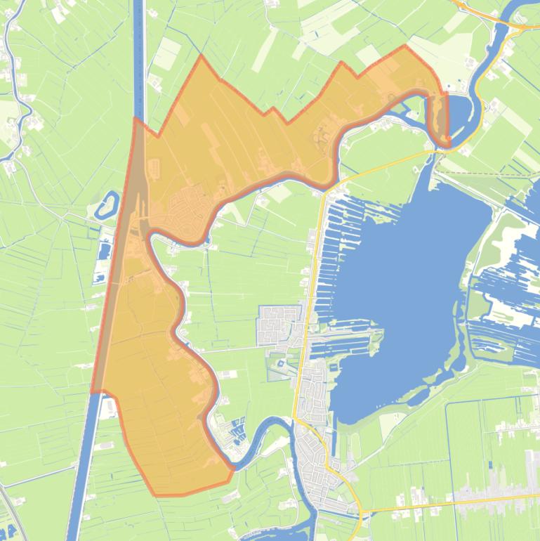 Kaart van de woonplaats Nigtevecht.