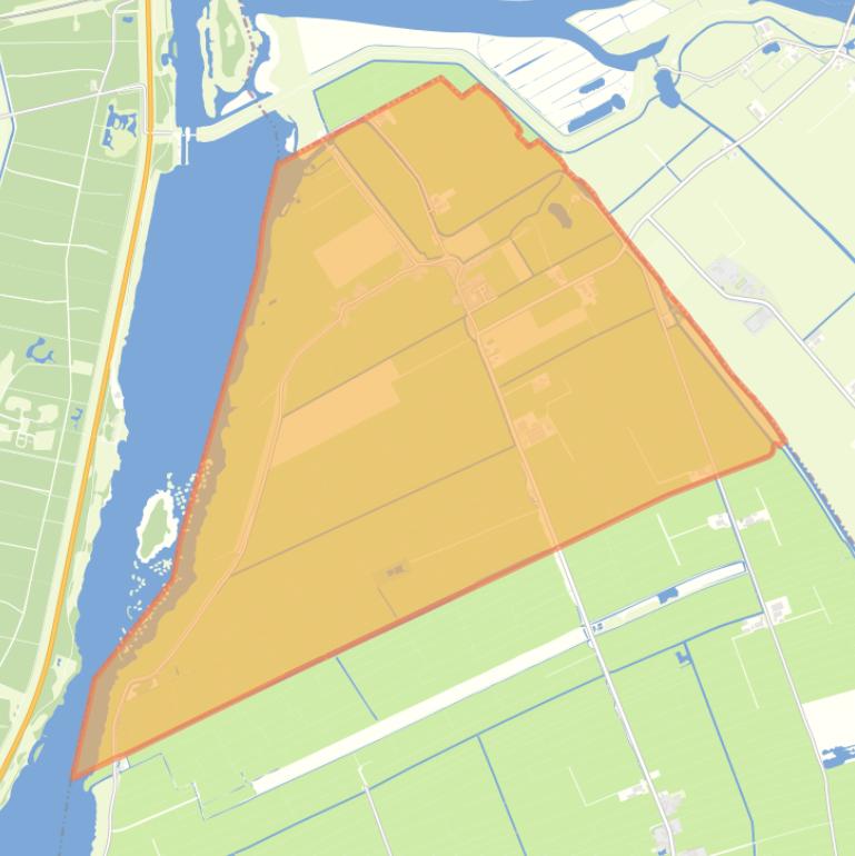 Kaart van de woonplaats Noordeinde.