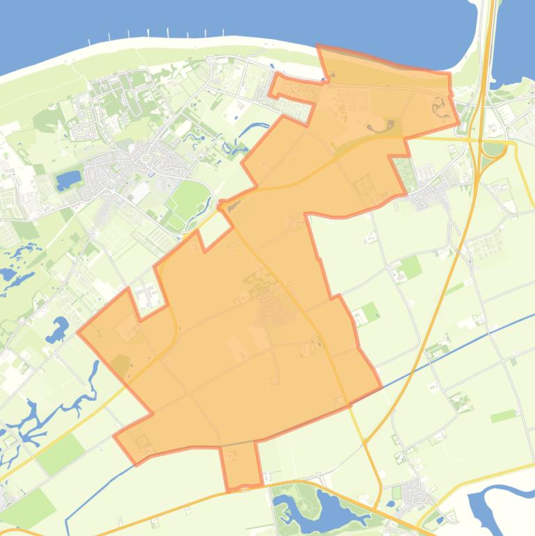 Kaart van de woonplaats Noordwelle.