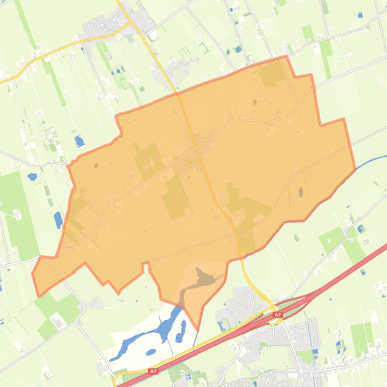 Kaart van de woonplaats Noordwijk.