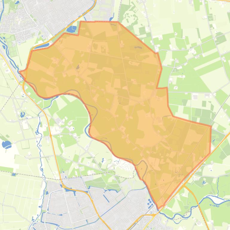 Kaart van de woonplaats Notter.