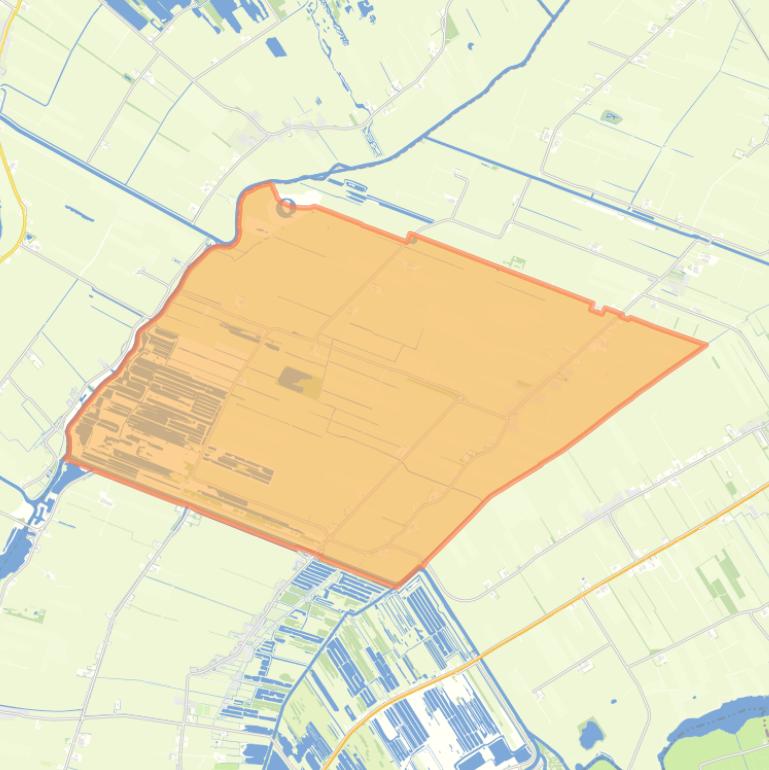 Kaart van de woonplaats Oldelamer.