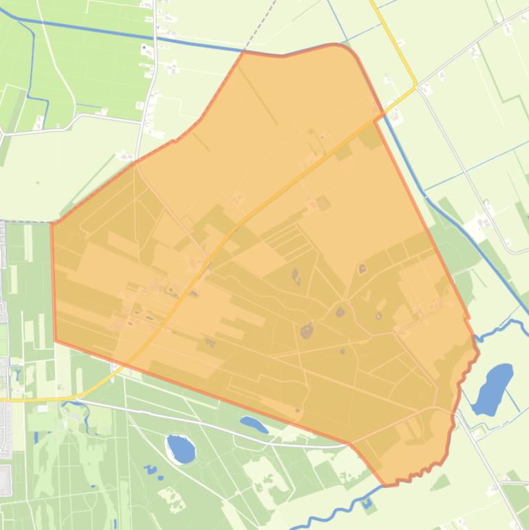 Kaart van de woonplaats Olterterp.