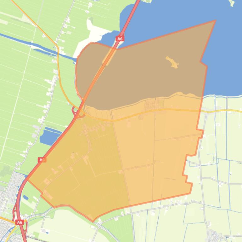 Kaart van de woonplaats Oosterzee.