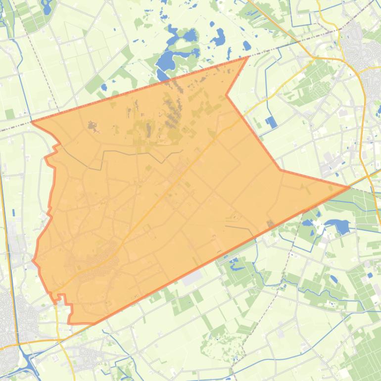 Kaart van de woonplaats Ospel.