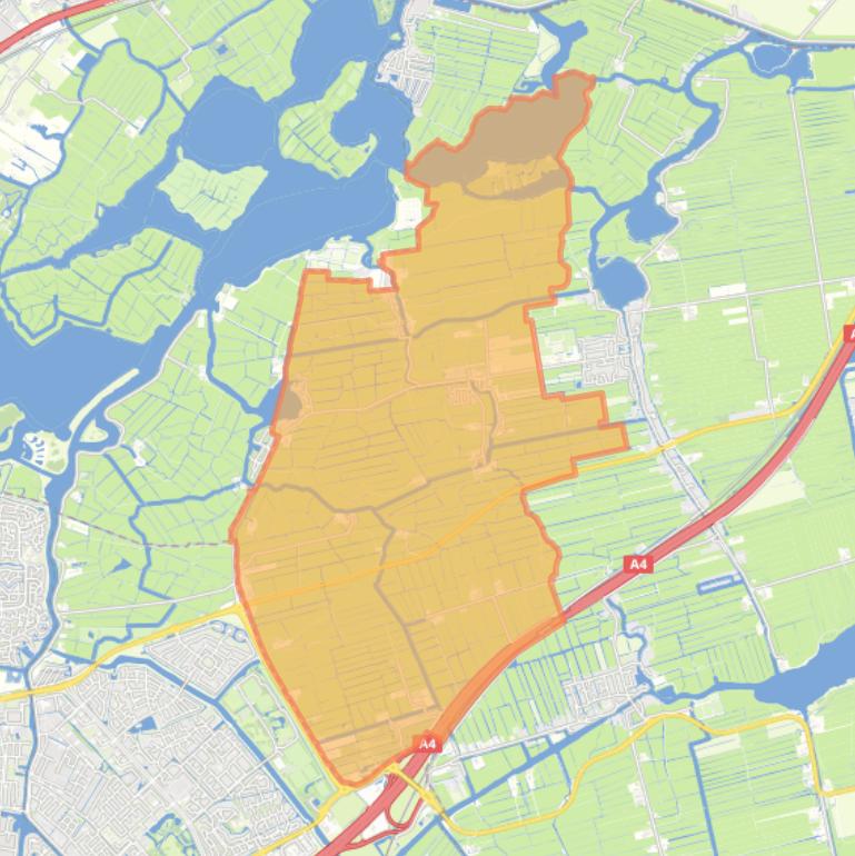 Kaart van de woonplaats Oud Ade.