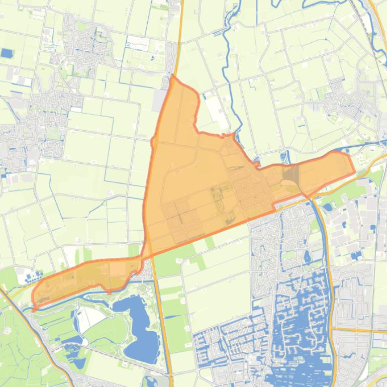 Kaart van de woonplaats Oudkarspel.