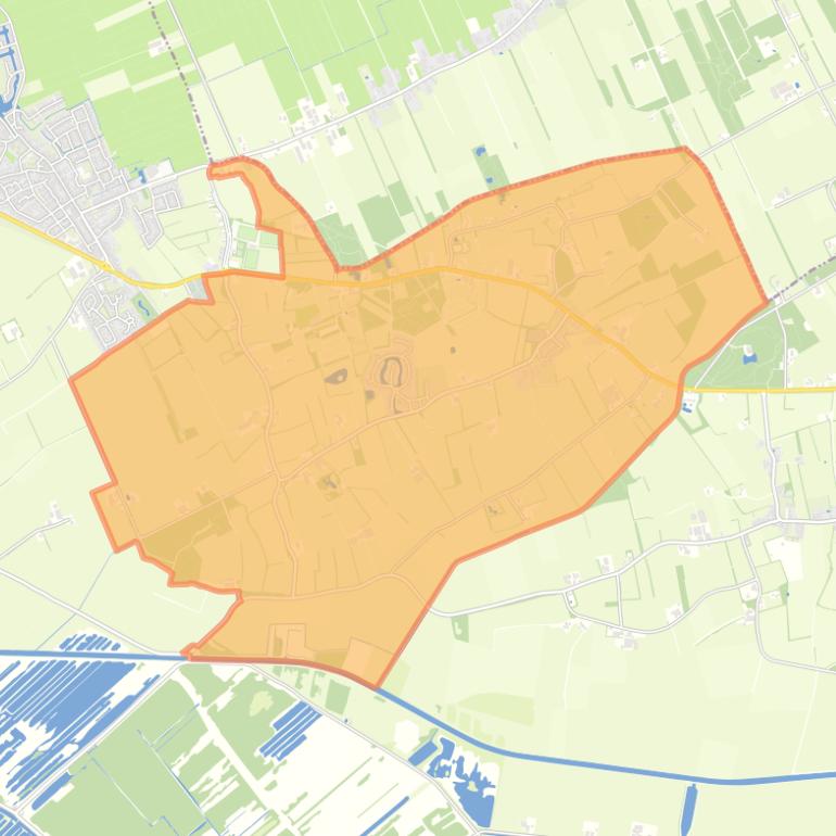 Kaart van de woonplaats Paasloo.