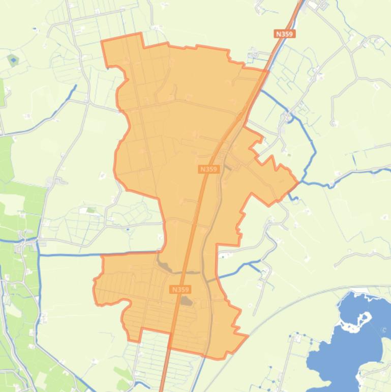 Kaart van de woonplaats Parrega.