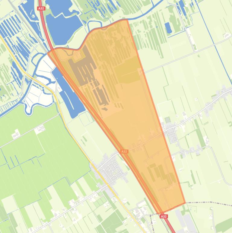Kaart van de woonplaats Peperga.