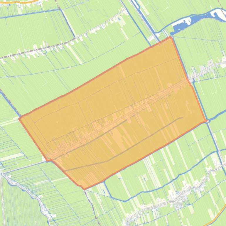 Kaart van de woonplaats Polsbroek.