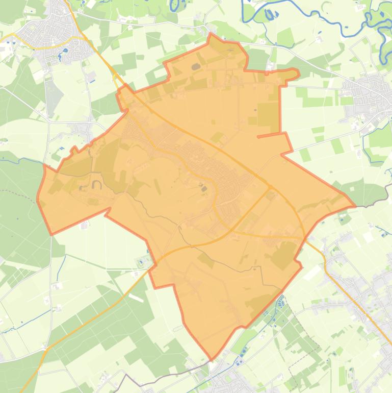 Kaart van de woonplaats Posterholt.