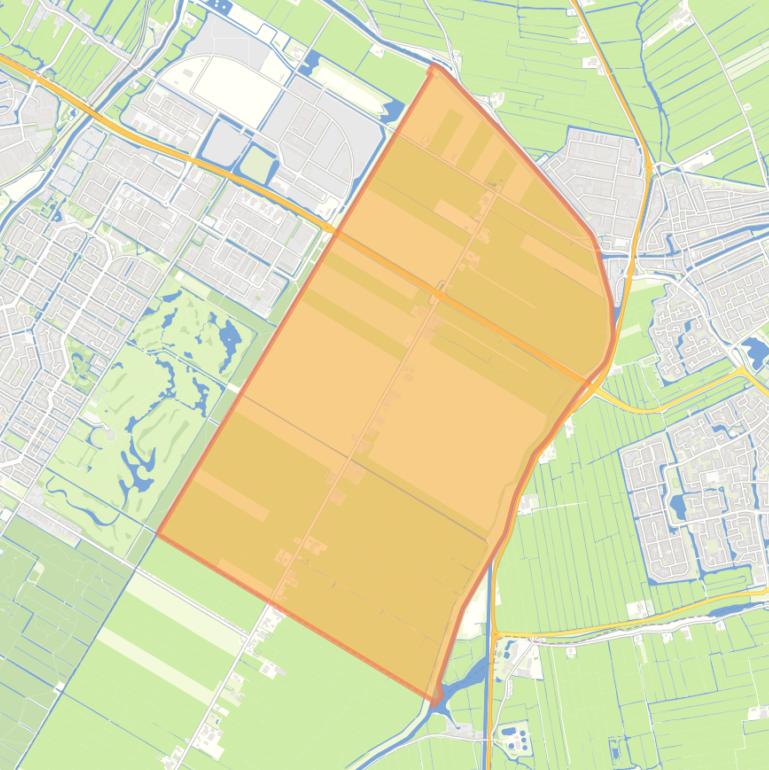 Kaart van de woonplaats Purmer.