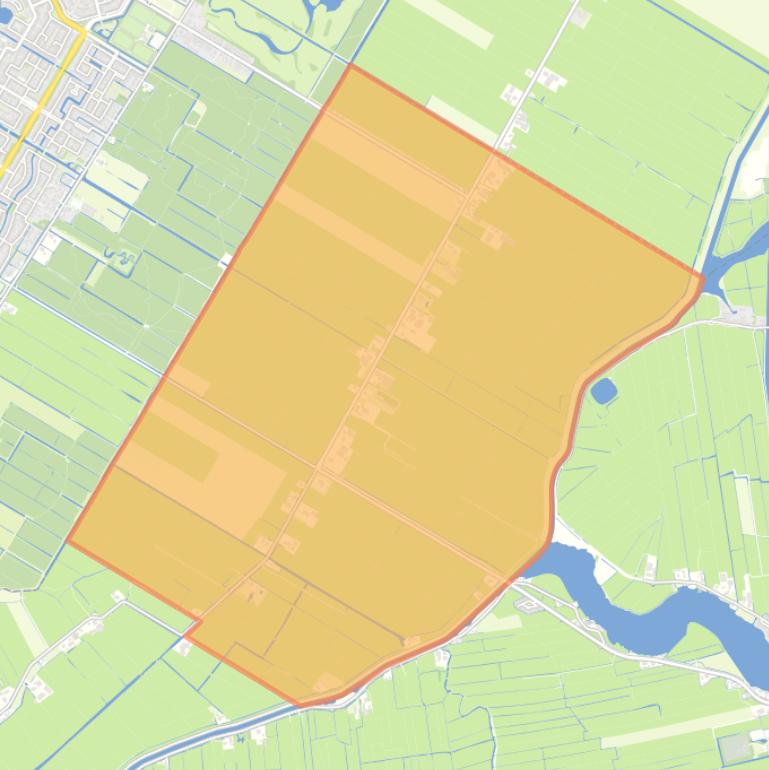 Kaart van de woonplaats Purmer.