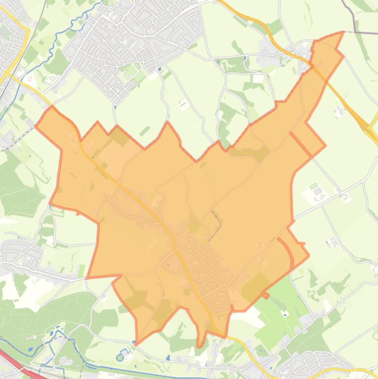 Kaart van de woonplaats Puth.