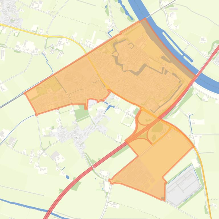 Kaart van de woonplaats Ravenstein.