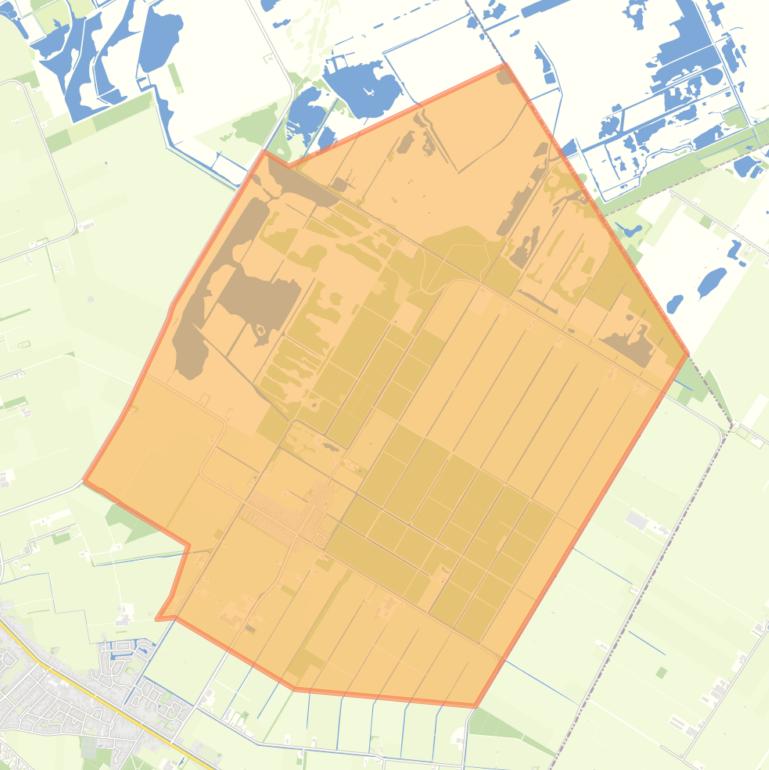 Kaart van de woonplaats Ravenswoud.