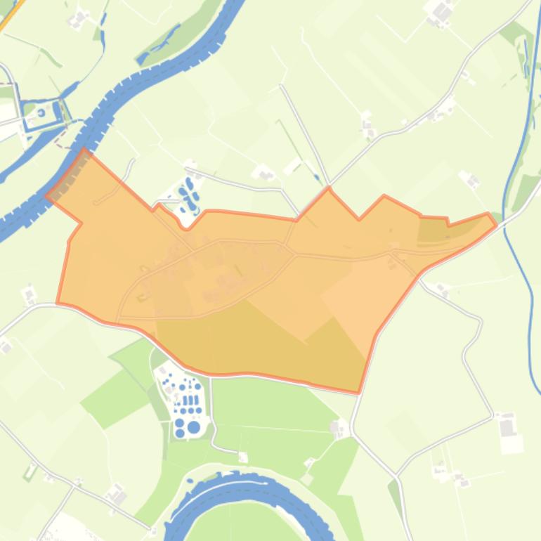 Kaart van de woonplaats Rha.