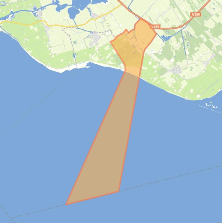 Kaart van de woonplaats Rijs.