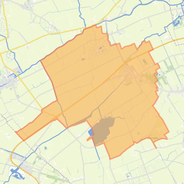 Kaart van de woonplaats Rinsumageast.