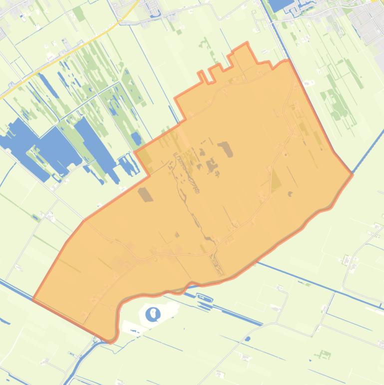 Kaart van de woonplaats Rotstergaast.