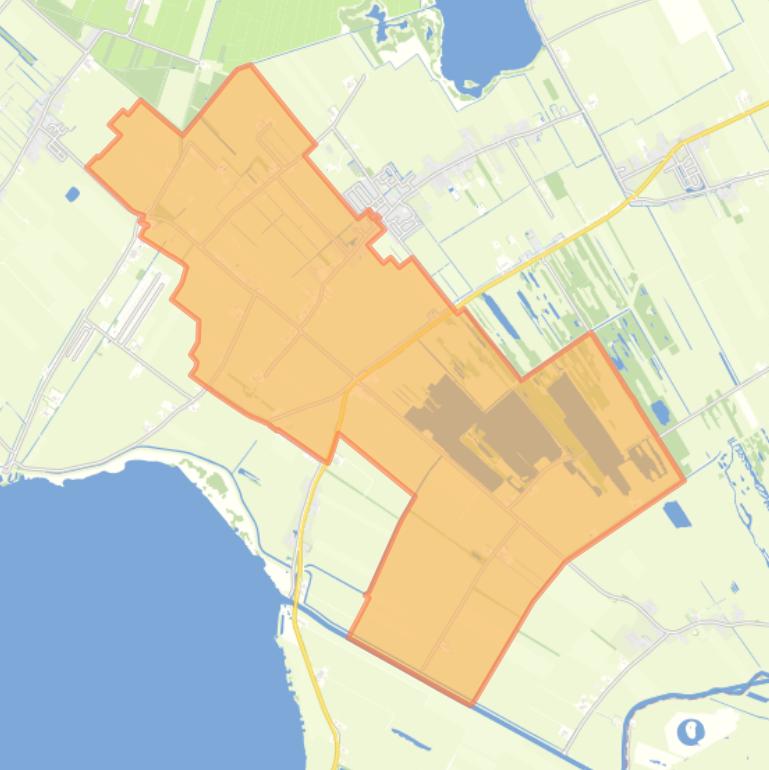 Kaart van de woonplaats Rotsterhaule.