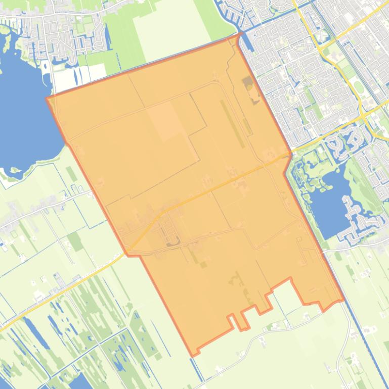 Kaart van de woonplaats Rottum.