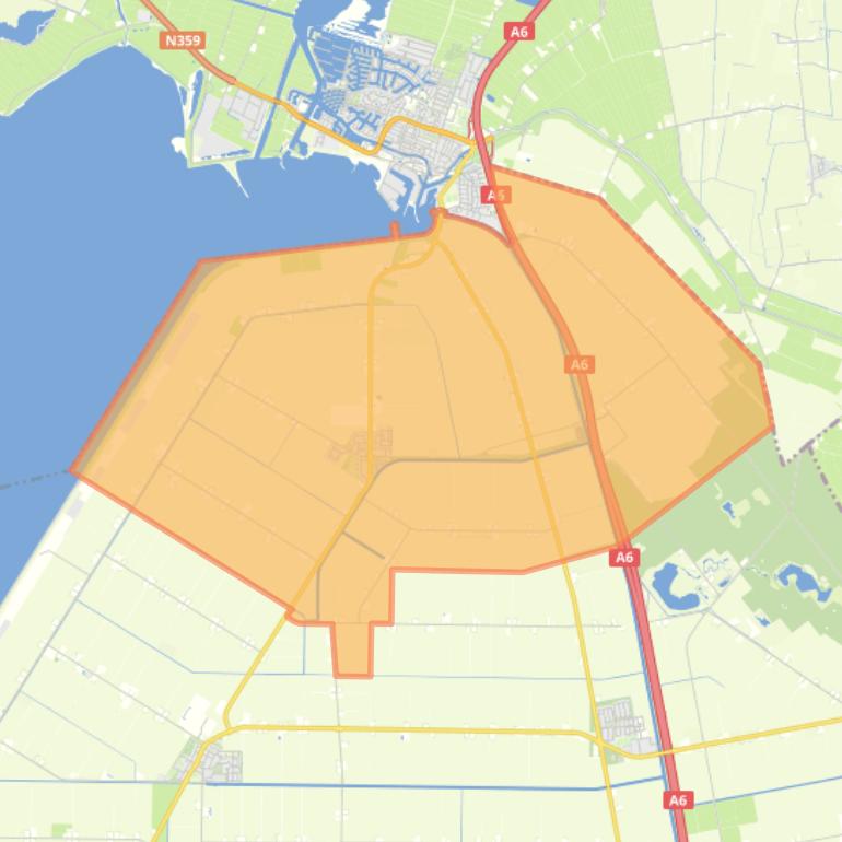 Kaart van de woonplaats Rutten.