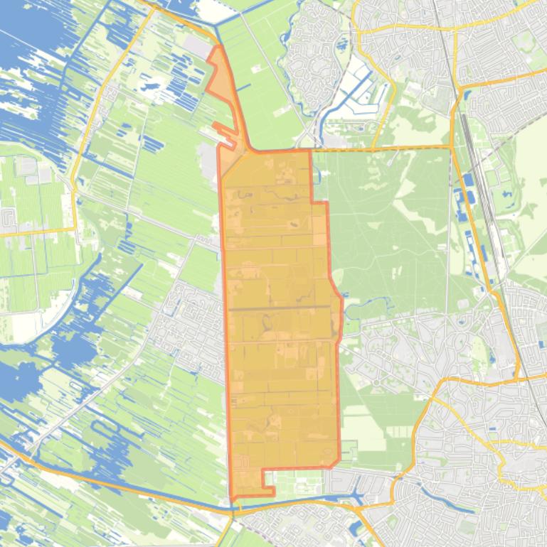Kaart van de woonplaats ’s-Graveland.