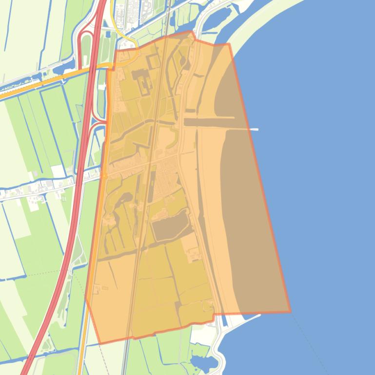 Kaart van de woonplaats Scharwoude.